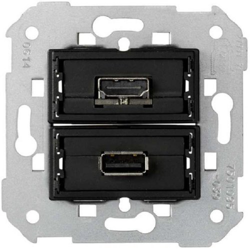 Розетка USB тип A+ HDMI без накладки без рамки Simon75 2-м. картинка